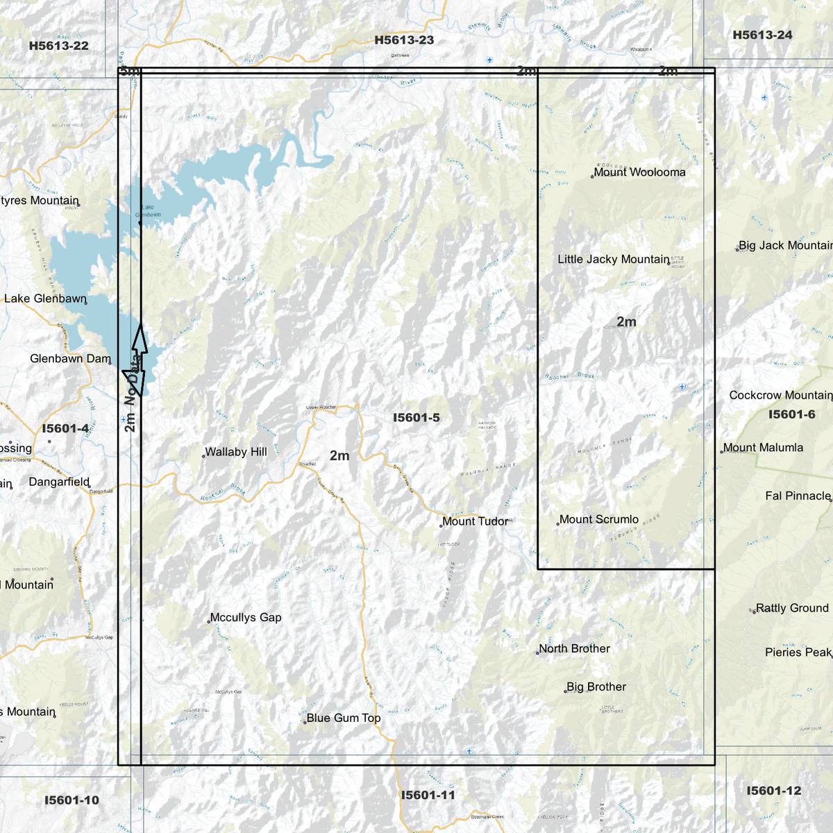Tudor 2m Digital Elevation Models (I5601-5)