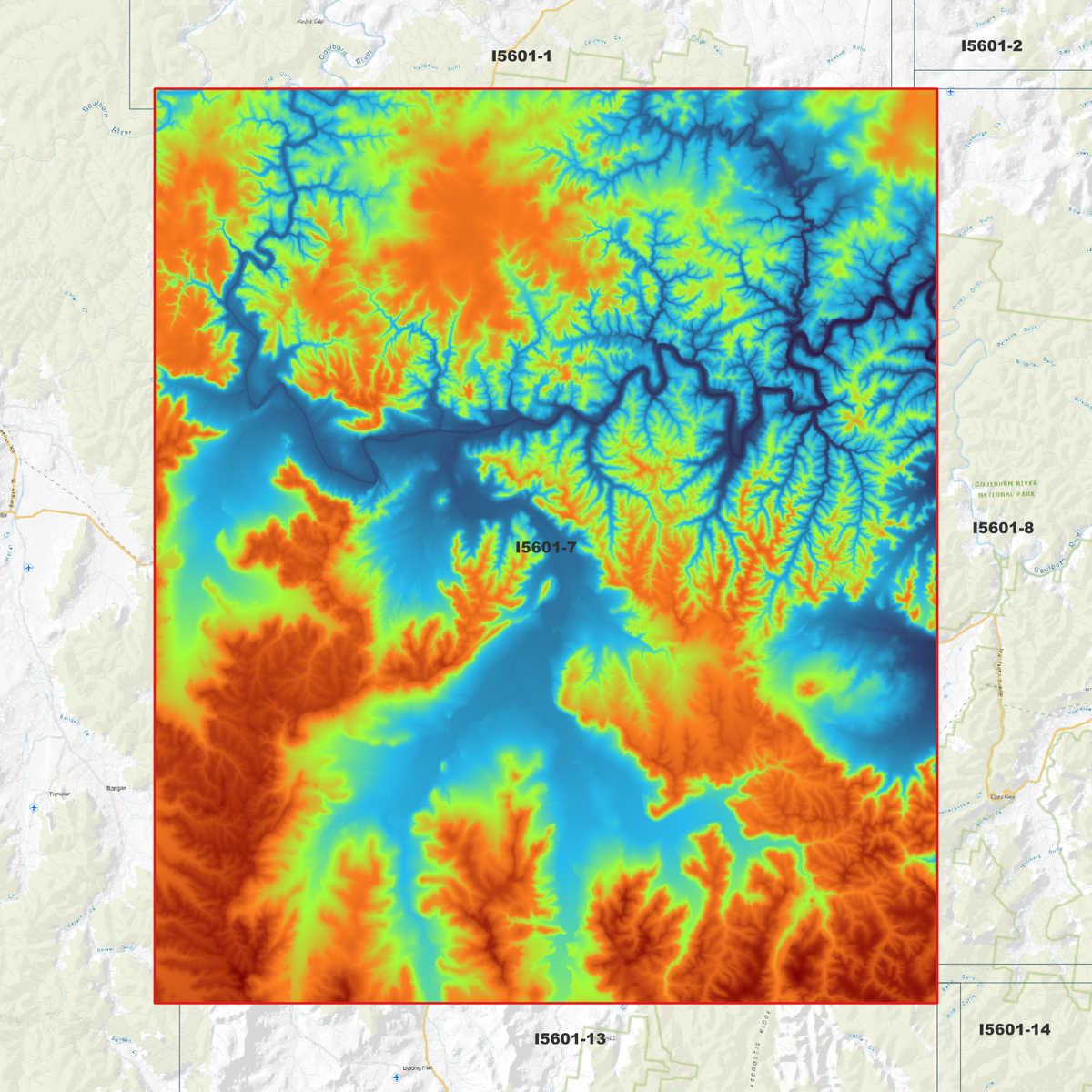 Bylong 2m Digital Elevation Models (I5601-7)