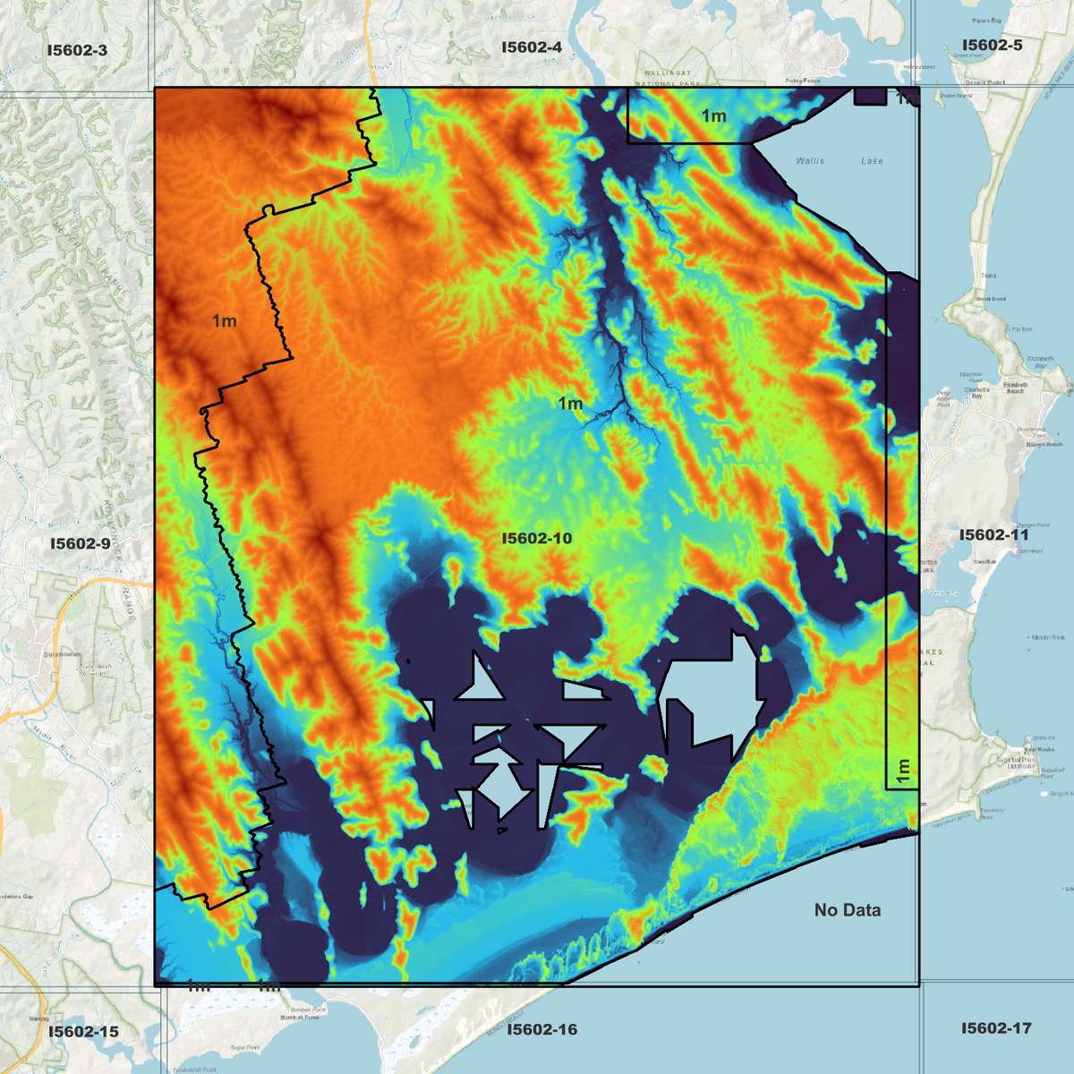 Myall 1m Digital Elevation Models (I5602-10)