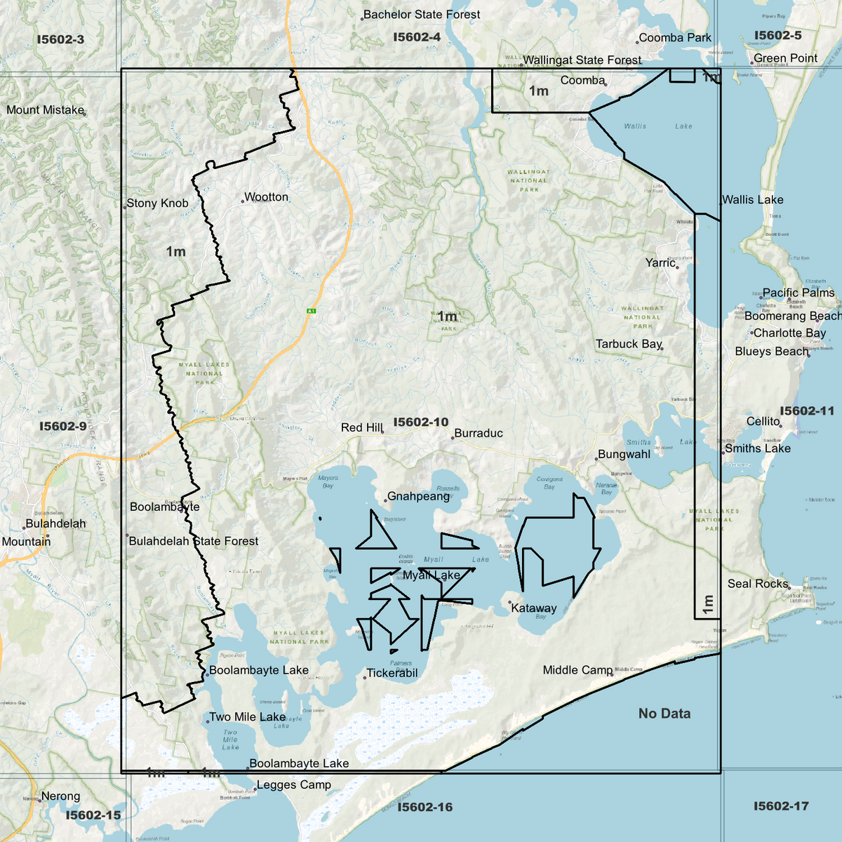 Myall 1m Digital Elevation Models (I5602-10)