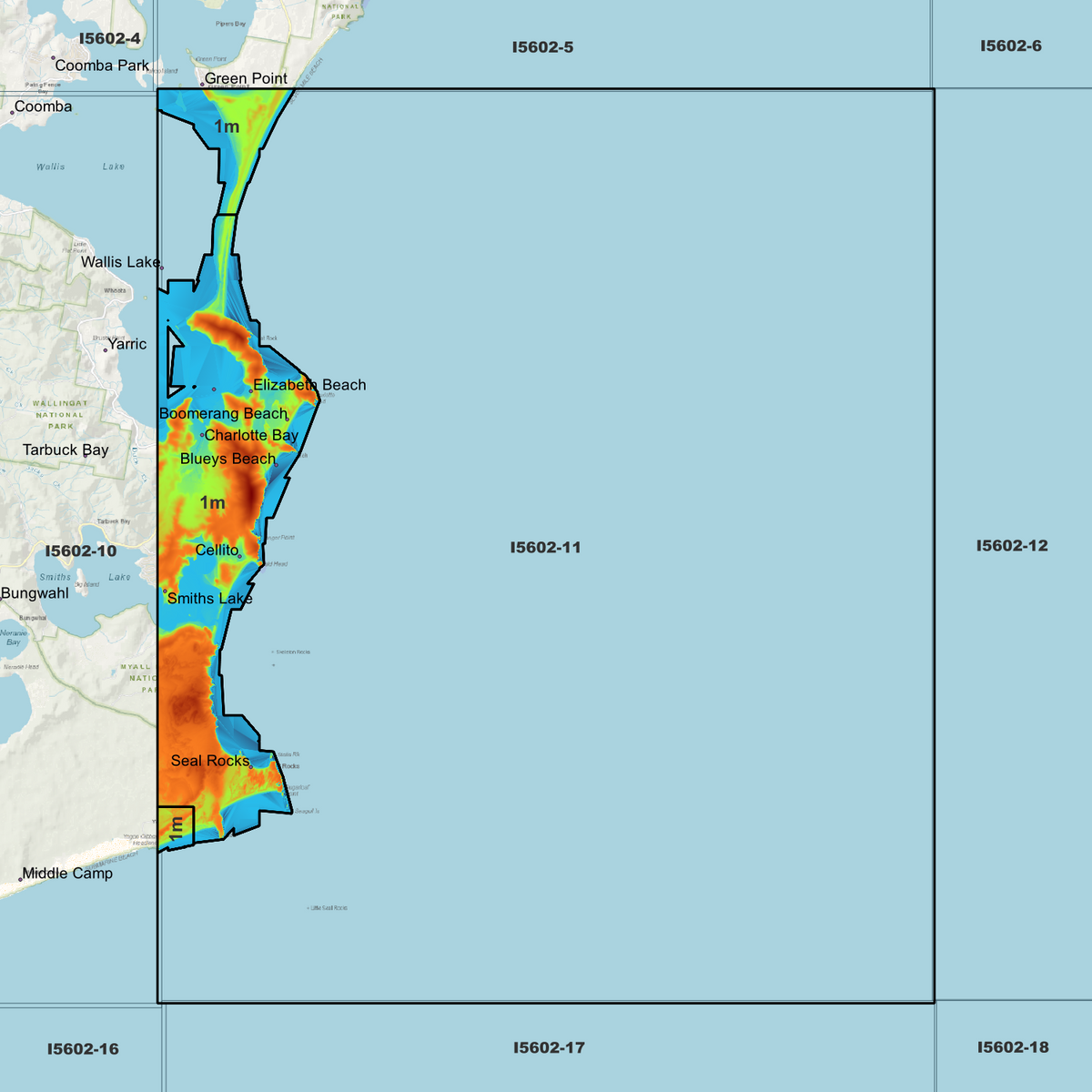 Seal 1m Digital Elevation Models (I5602-11)