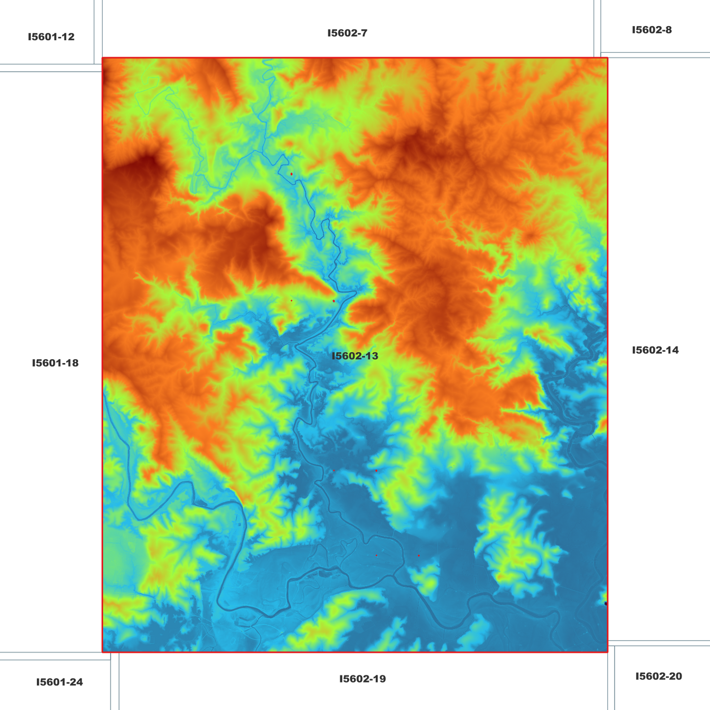 Maitland 1m Digital Elevation Model (I5602-13)