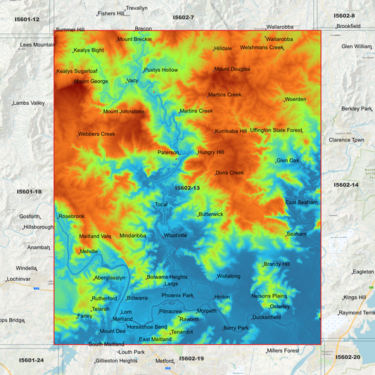 Maitland 1m Digital Elevation Model (I5602-13)