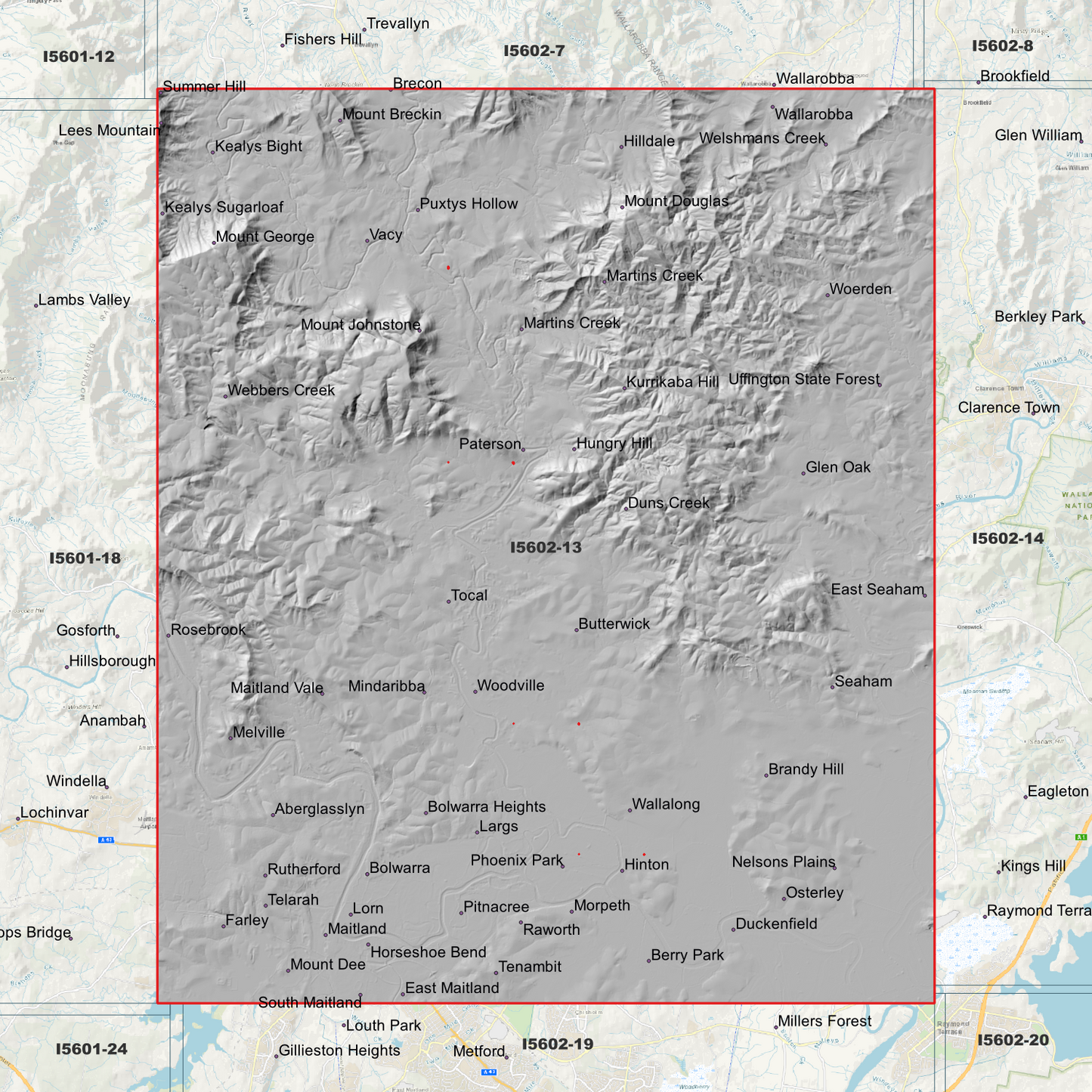 Maitland 1m Digital Elevation Model (I5602-13)