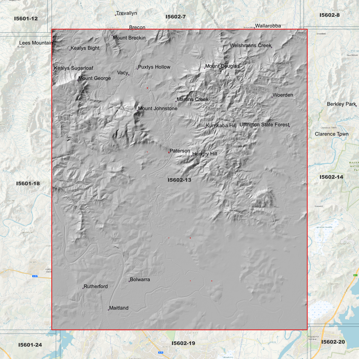 Maitland 1m Digital Elevation Models (I5602-13)