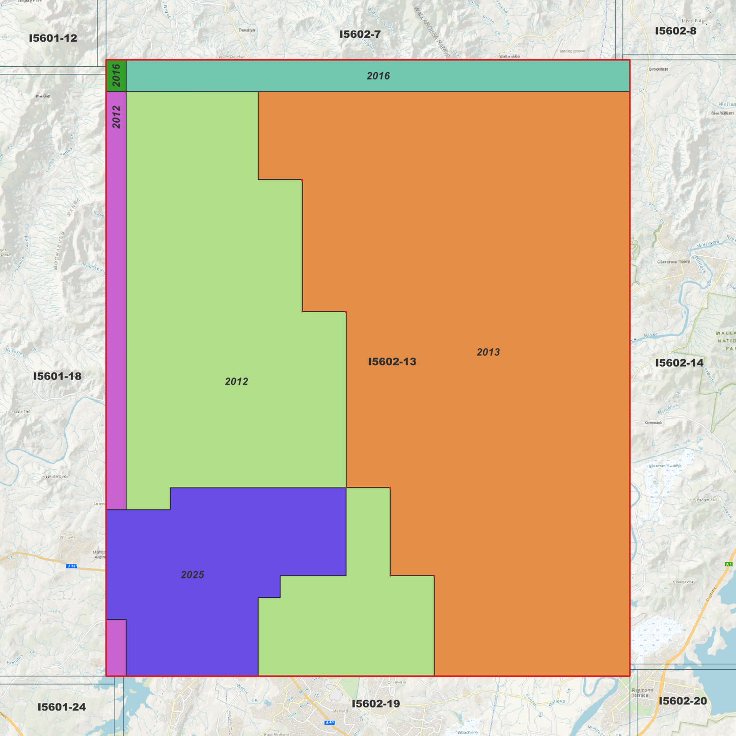 Maitland 1m Digital Elevation Model (I5602-13)