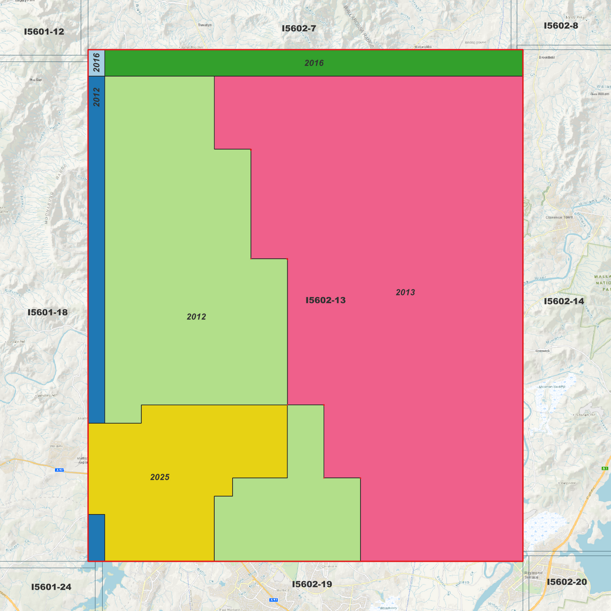 Maitland 1m Digital Elevation Models (I5602-13)