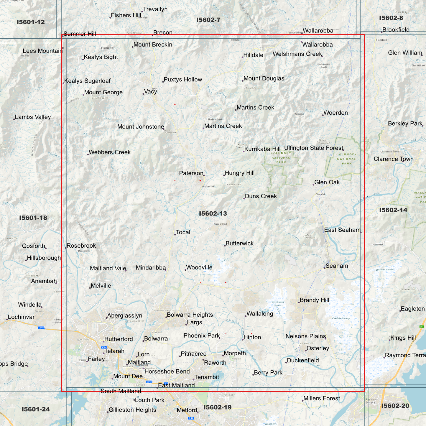 Maitland 1m Digital Elevation Model (I5602-13)