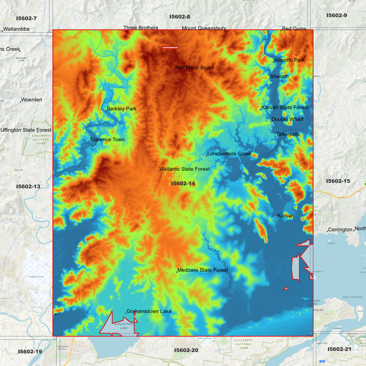 Medowie 1m Digital Elevation Models (I5602-14)