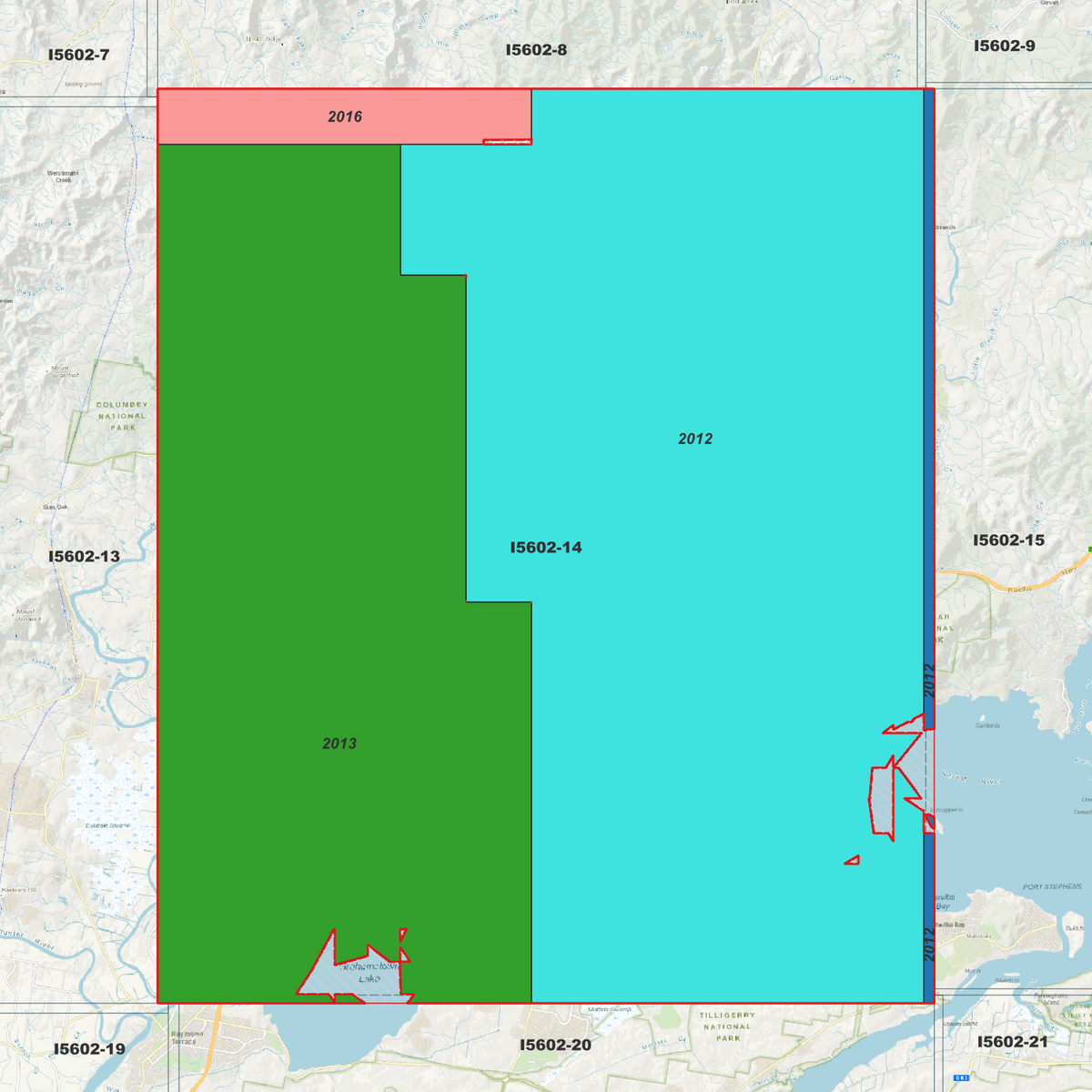 Medowie 1m Digital Elevation Models (I5602-14)