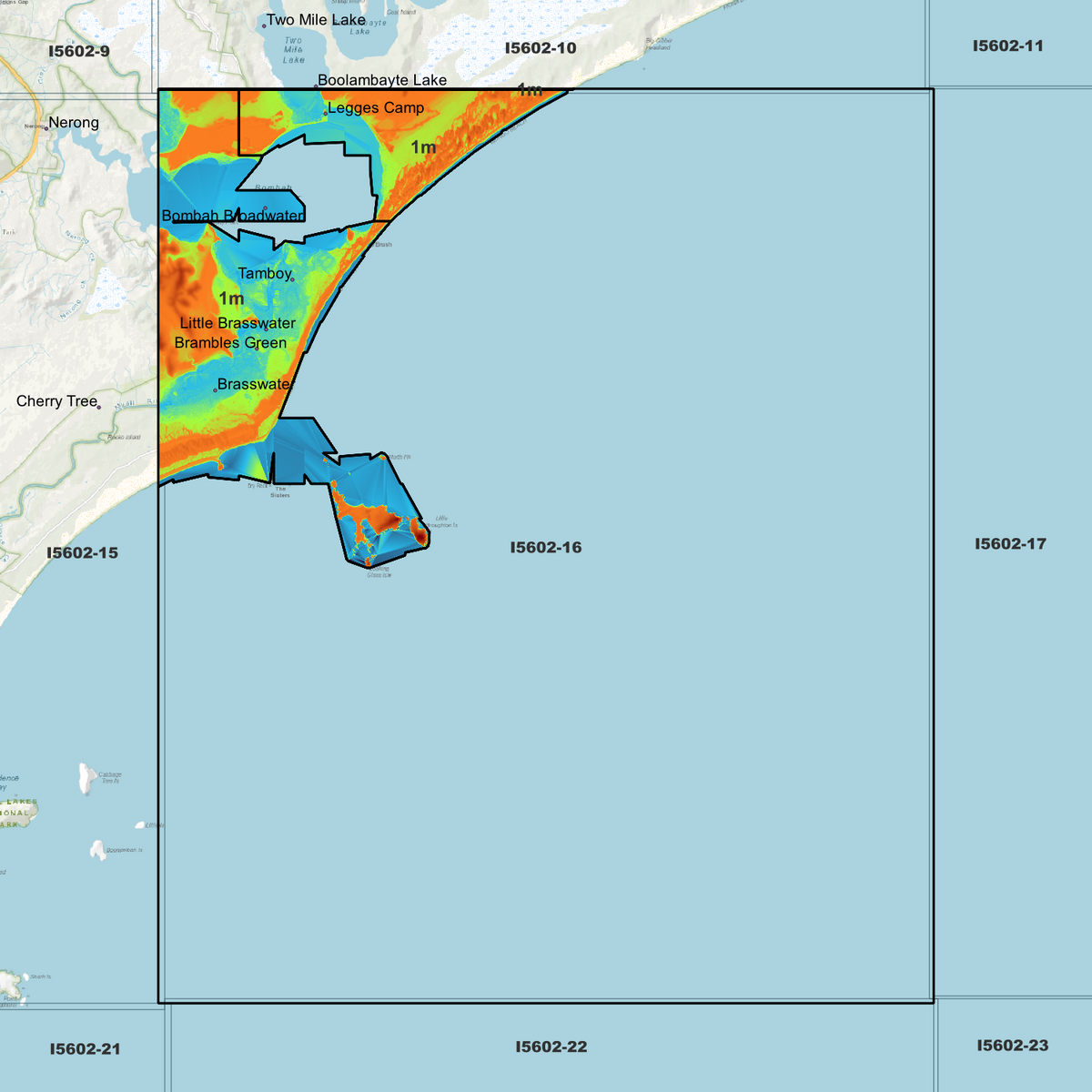 Bombah 1m Digital Elevation Models (I5602-16)