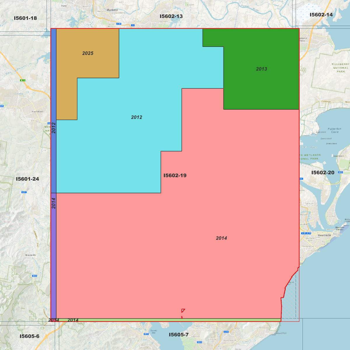 Hexham 1m Digital Elevation Models (I5602-19)