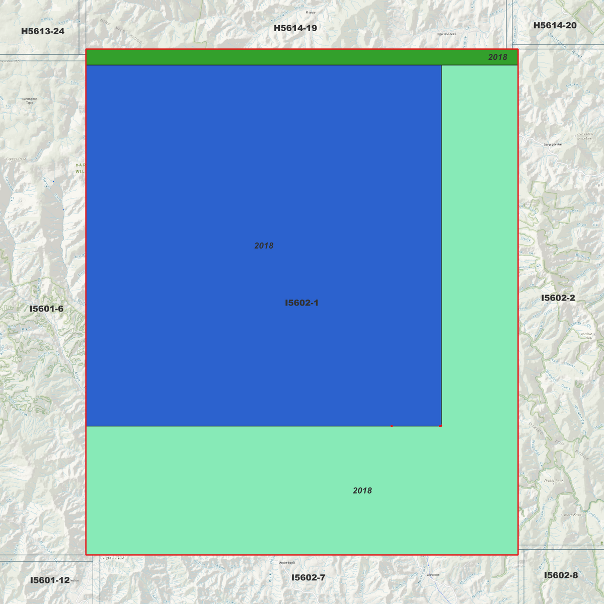 Chichester 2m Digital Elevation Models (I5602-1)