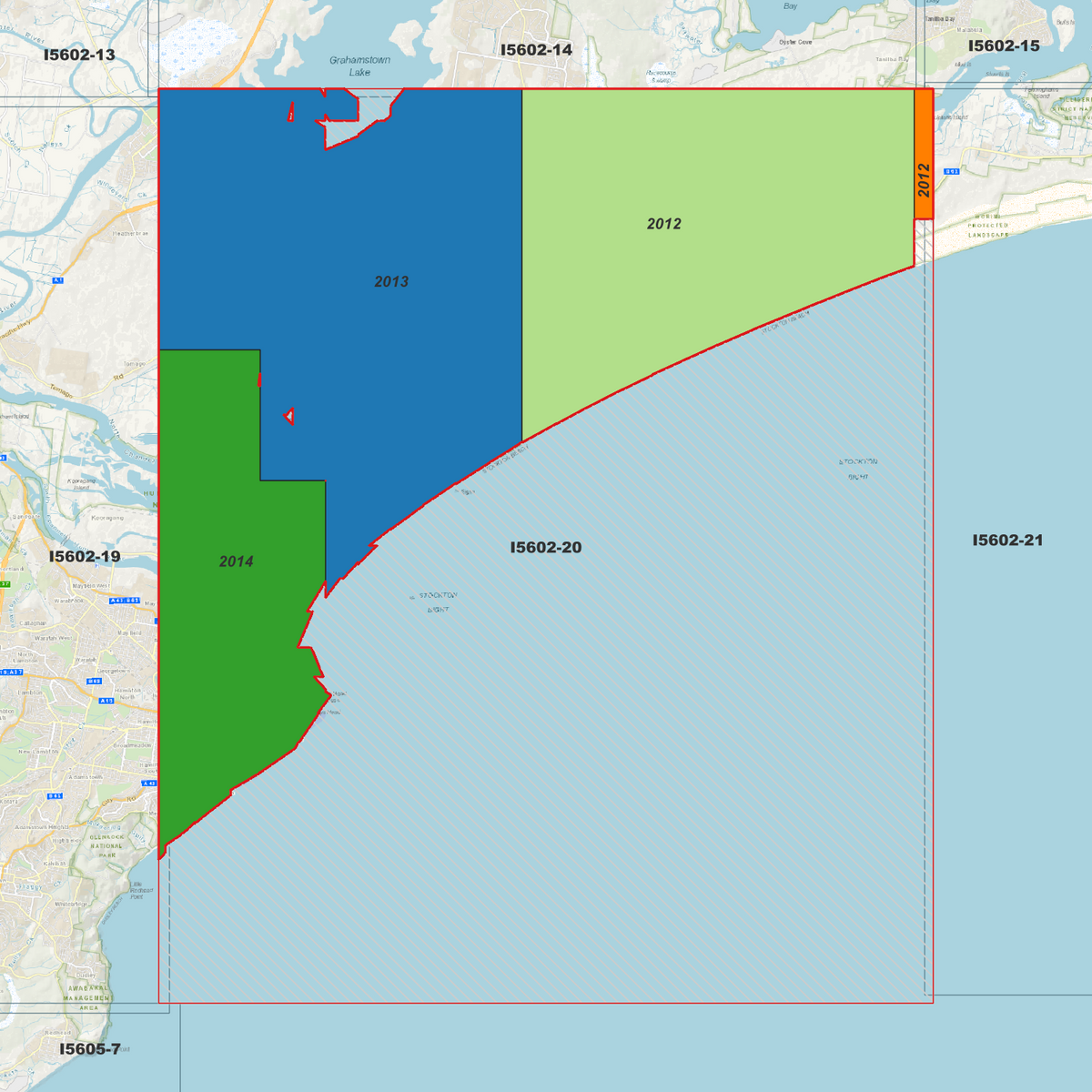 Newcastle 1m Digital Elevation Models (I5602-20)