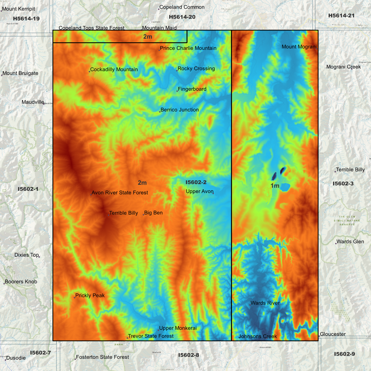 Craven 1m & 2m Digital Elevation Models (I5602-2)