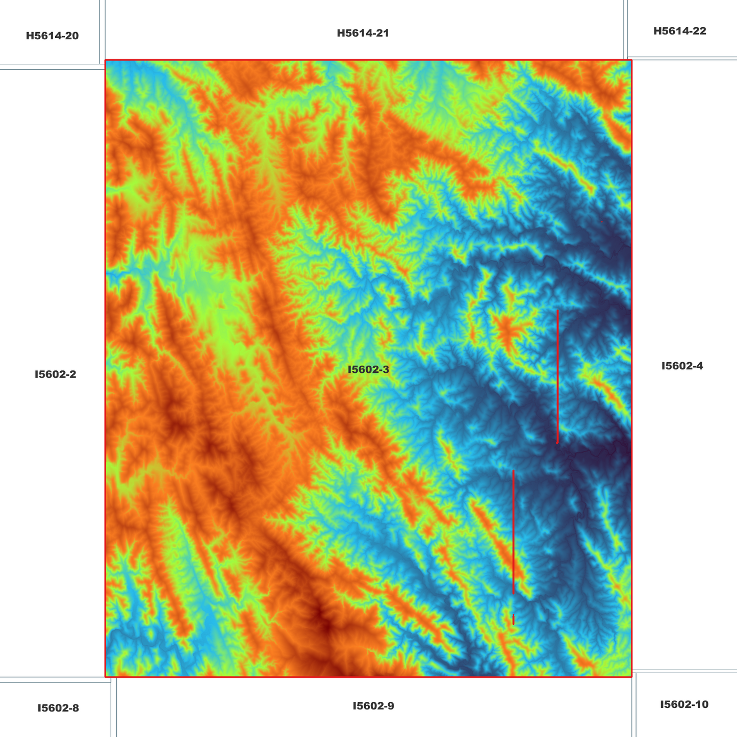 Bunyah 1m Digital Elevation Model (I5602-3)