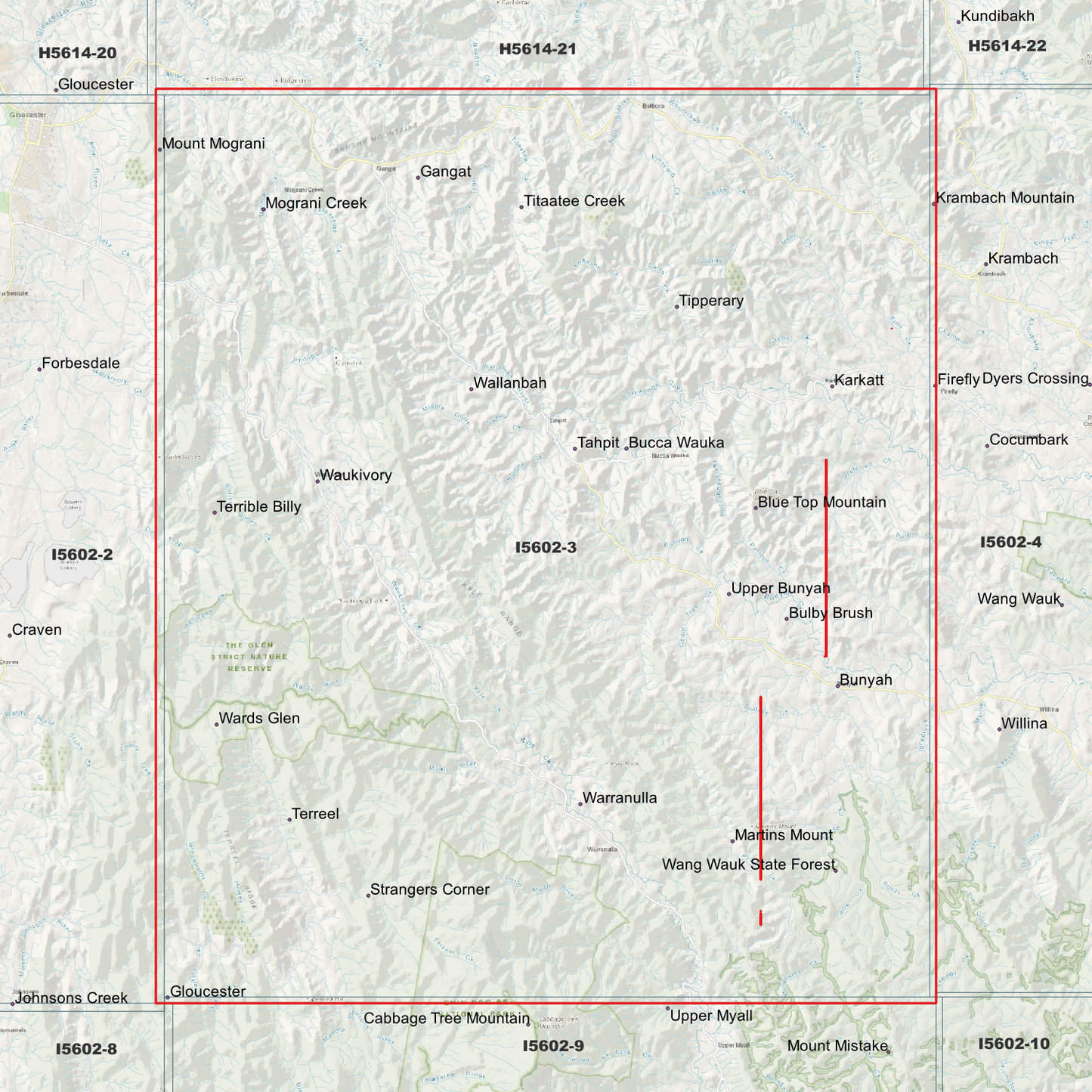 Bunyah 1m Digital Elevation Model (I5602-3)