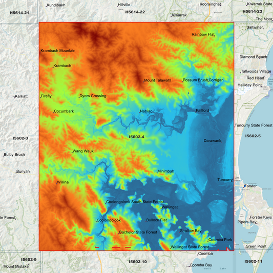 Nabiac 1m Digital Elevation Model (I5602-4)