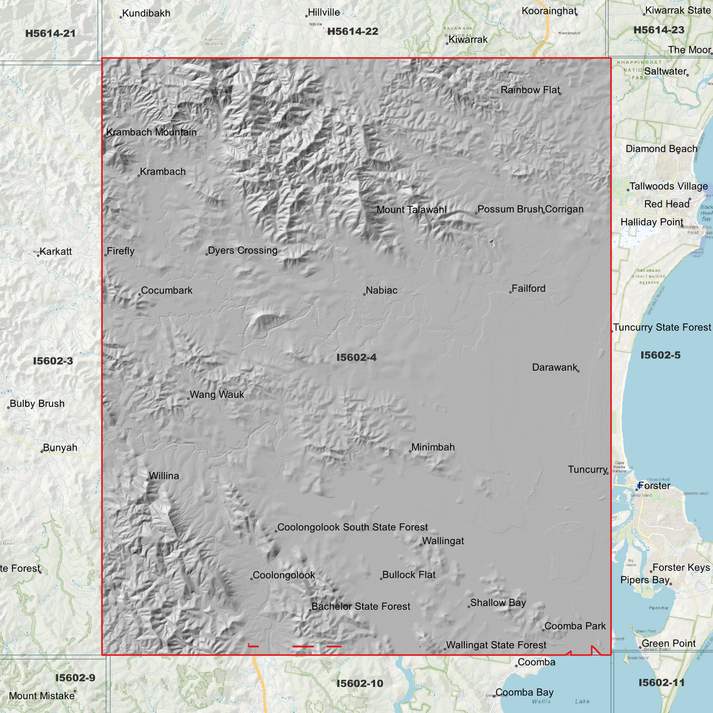Nabiac 1m Digital Elevation Model (I5602-4)