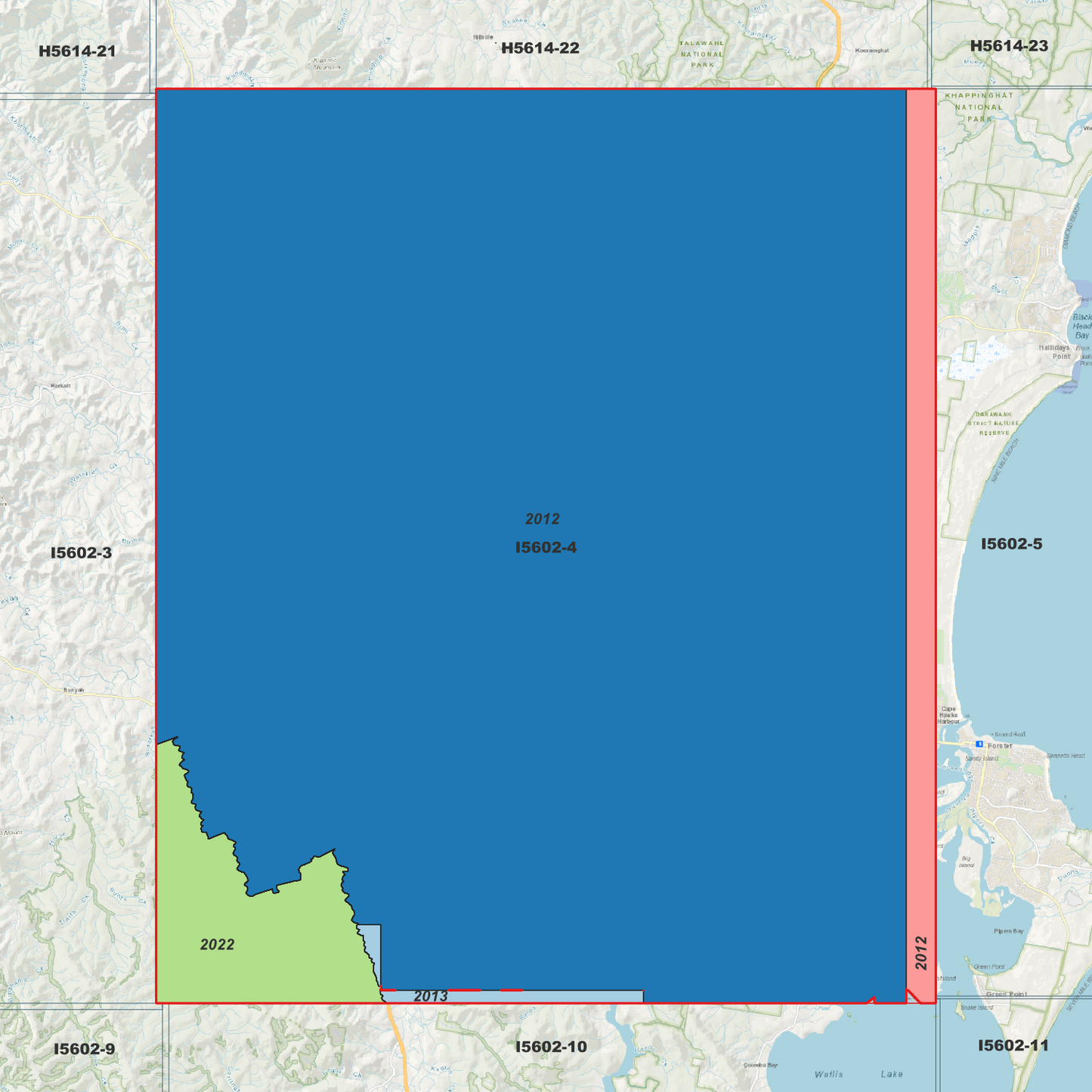 Nabiac 1m Digital Elevation Model (I5602-4)