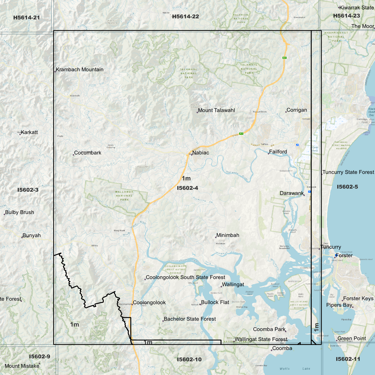 Nabiac 1m Digital Elevation Models (I5602-4)