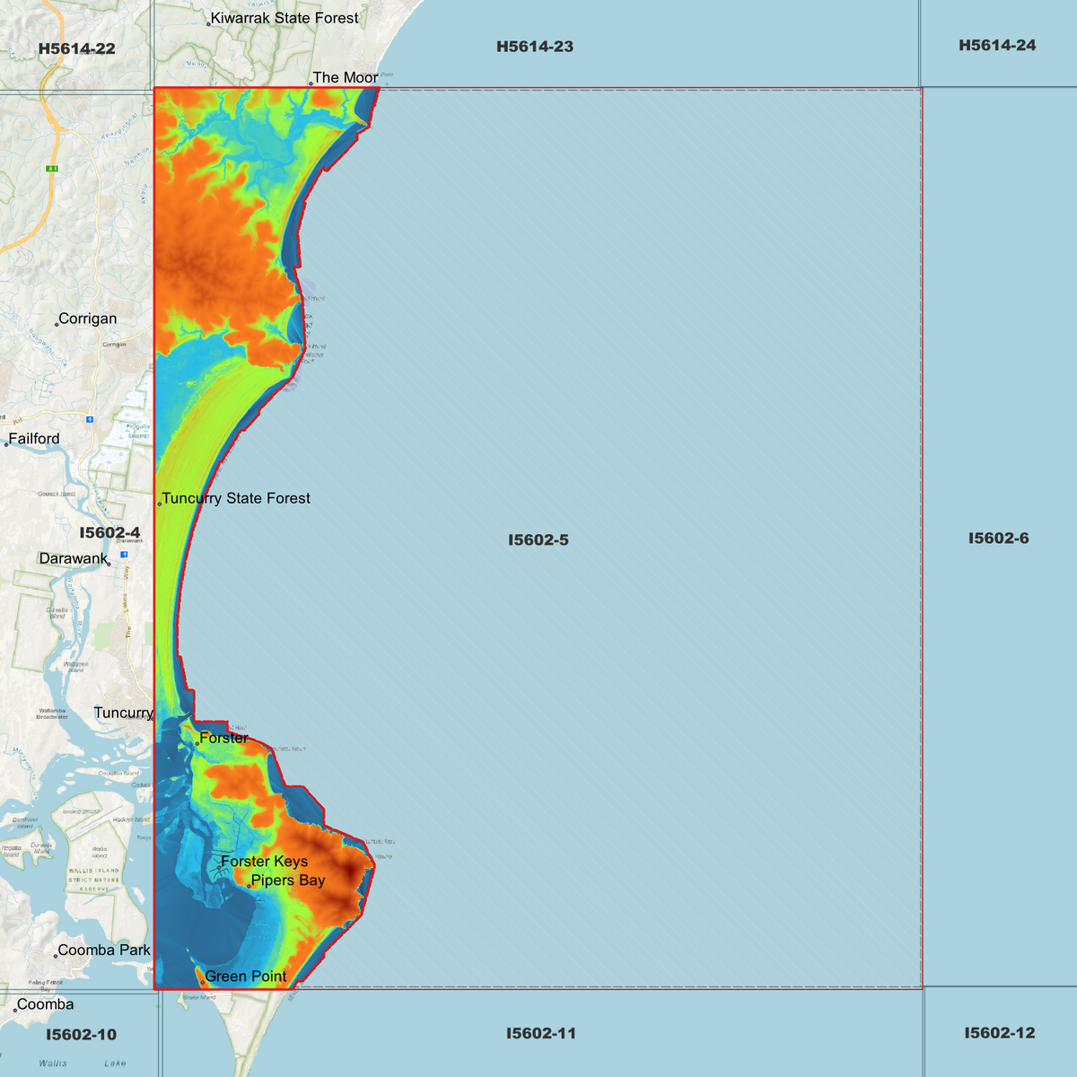 Forster 1m Digital Elevation Models (I5602-5)