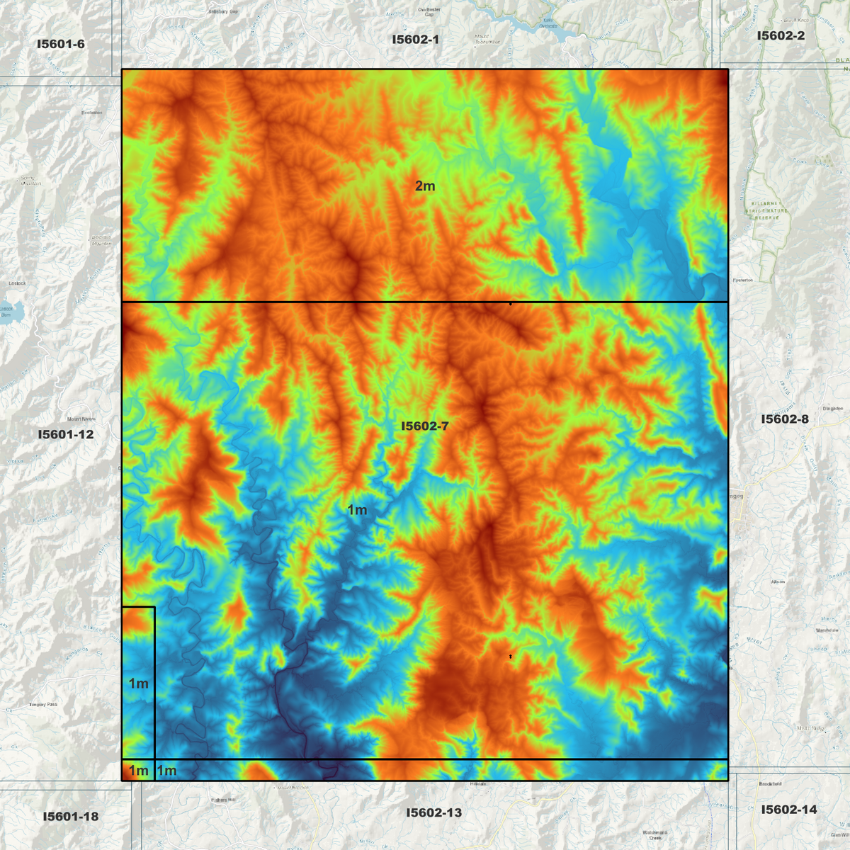 Gresford 1m & 2m Digital Elevation Models (I5602-7)