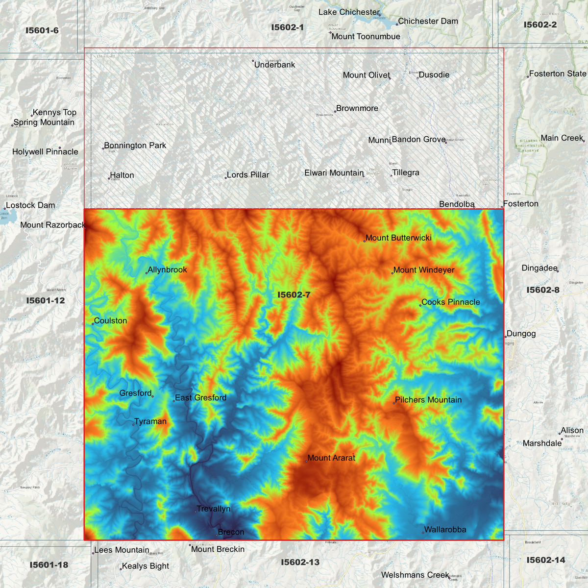 Gresford 1m & 2m Digital Elevation Models (I5602-7)
