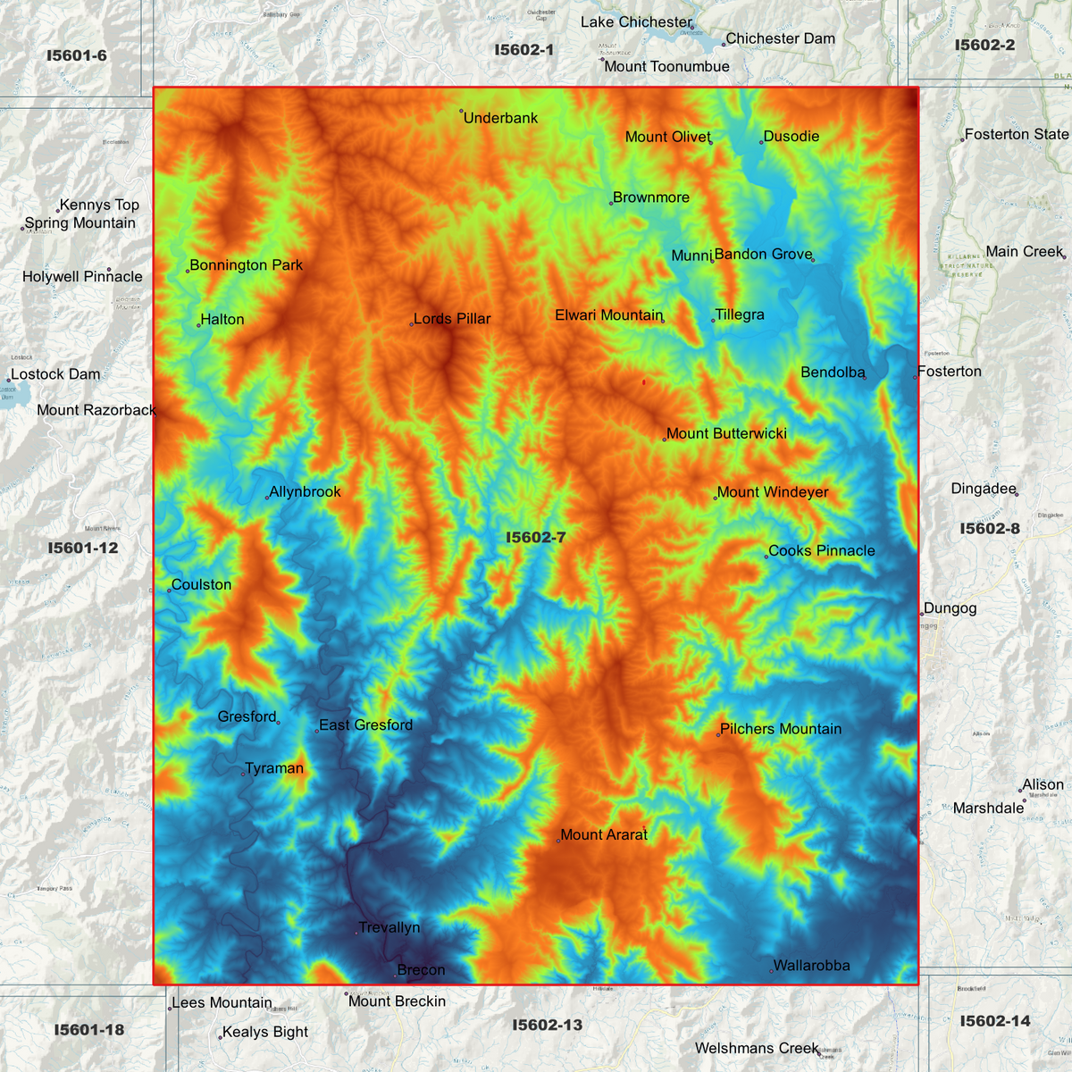 Gresford 1m & 2m Digital Elevation Models (I5602-7)