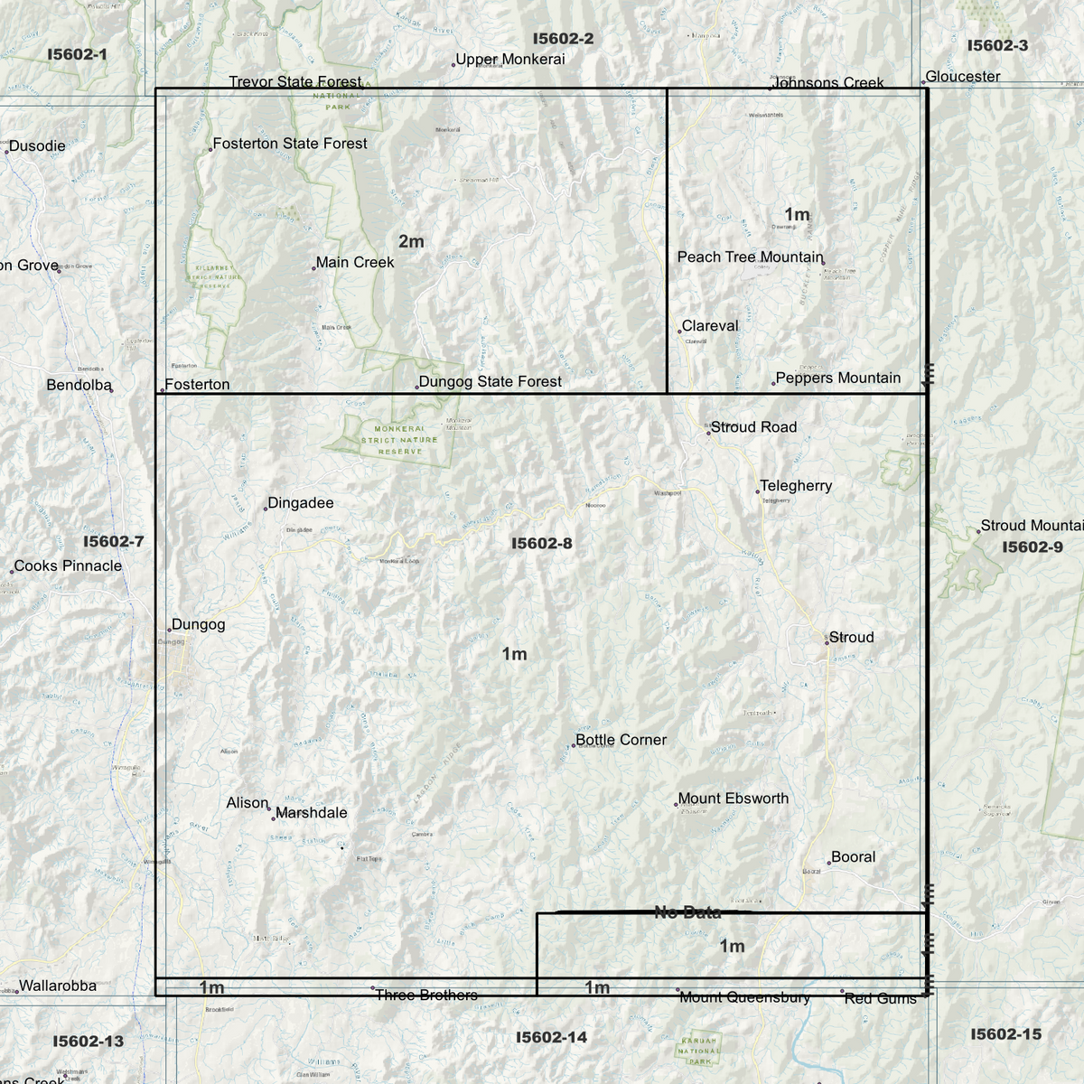 Stroud 1m & 2m Digital Elevation Models (I5602-8)
