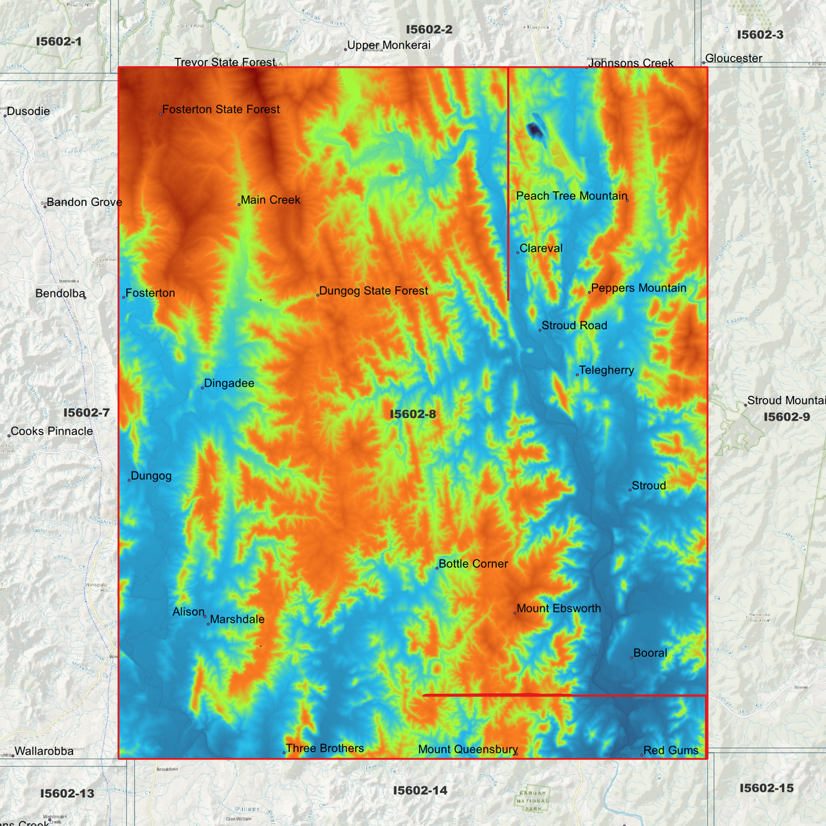 Stroud 1m & 2m Digital Elevation Models (I5602-8)
