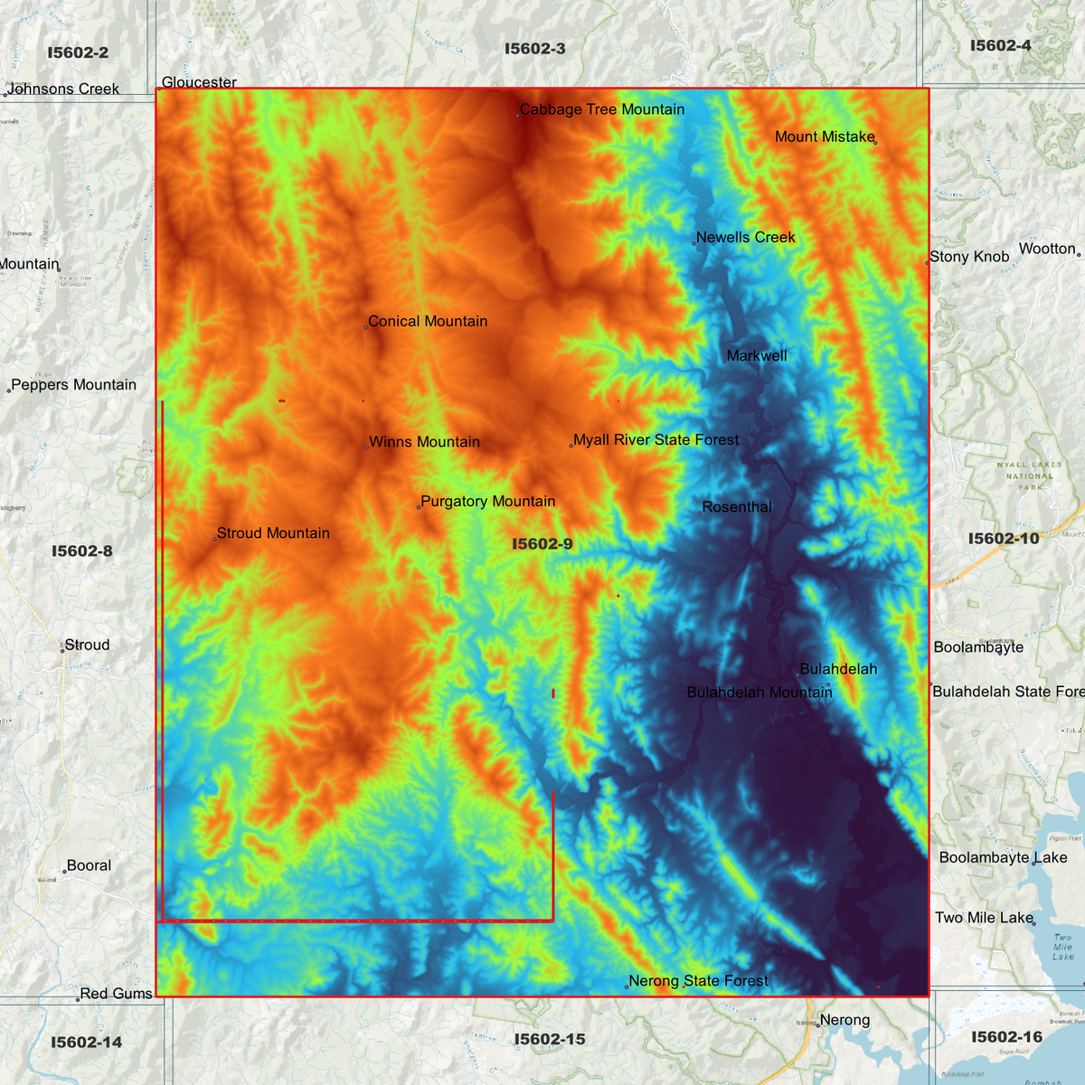 Bulahdelah 1m Digital Elevation Models (I5602-9)