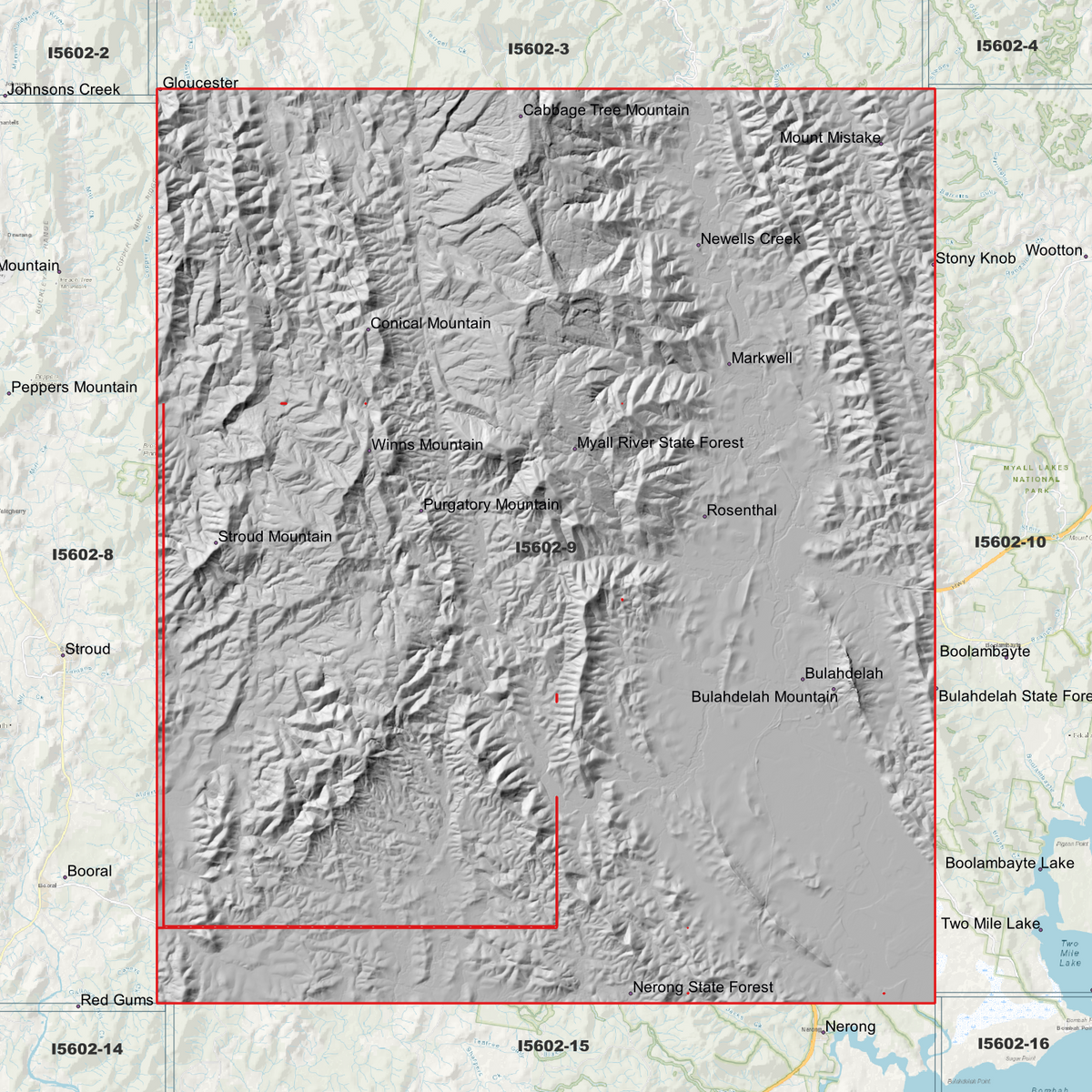 Bulahdelah 1m Digital Elevation Models (I5602-9)