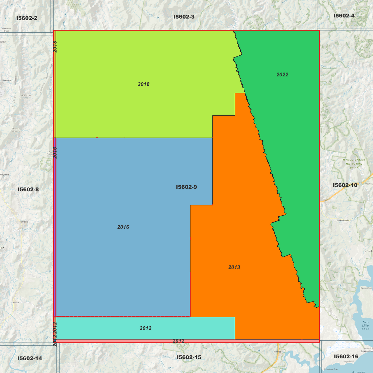 Bulahdelah 1m Digital Elevation Models (I5602-9)