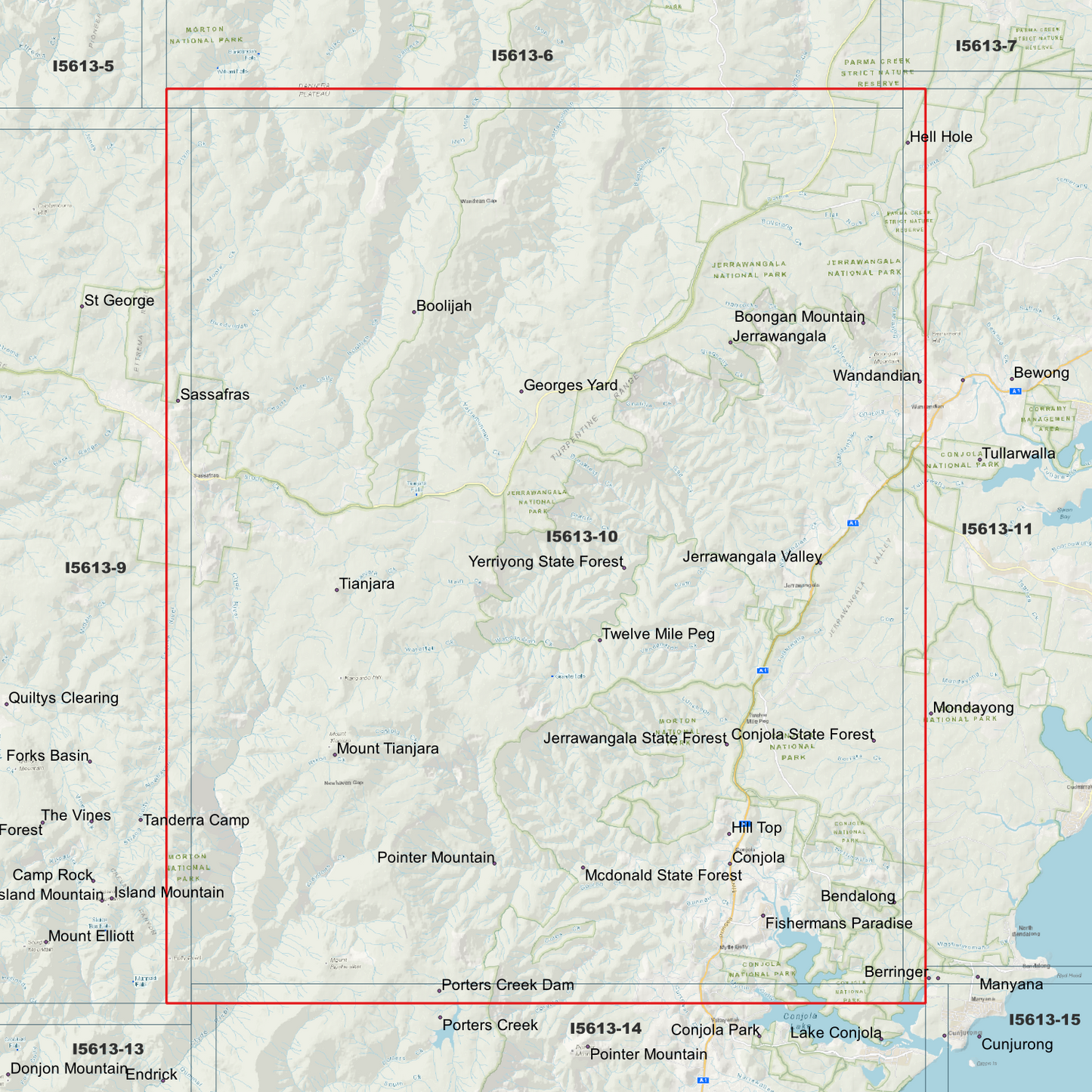 Tianjara 1m & 2m Digital Elevation Models (I5613-10)