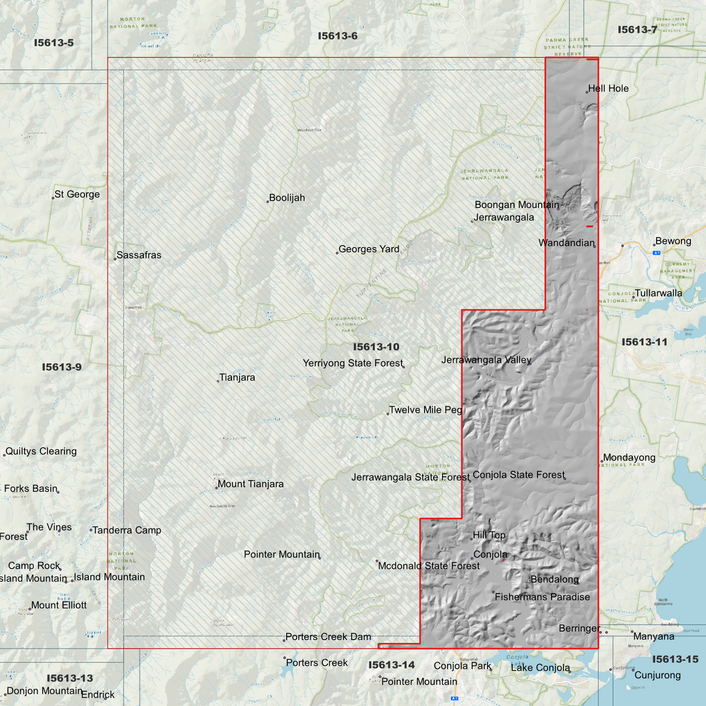 Tianjara 1m & 2m Digital Elevation Models (I5613-10)
