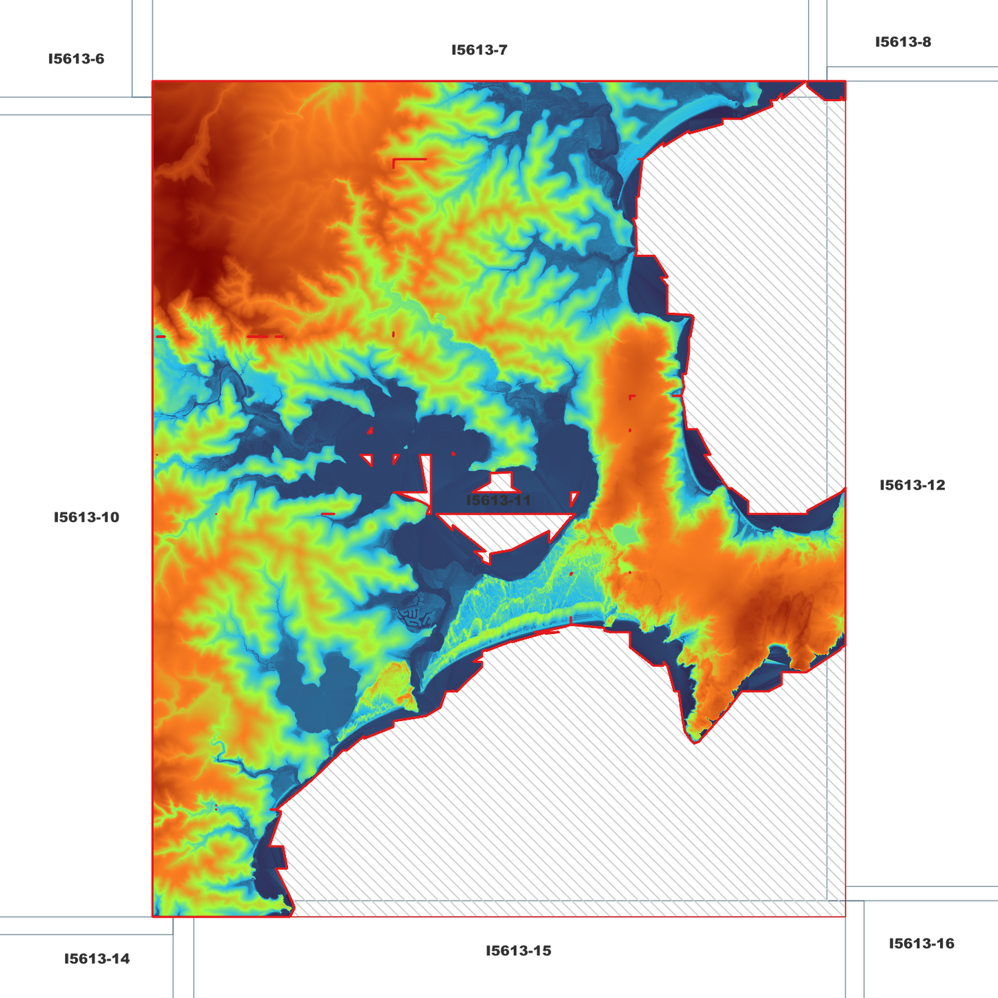 Huskisson 1m Digital Elevation Model (I5613-11)