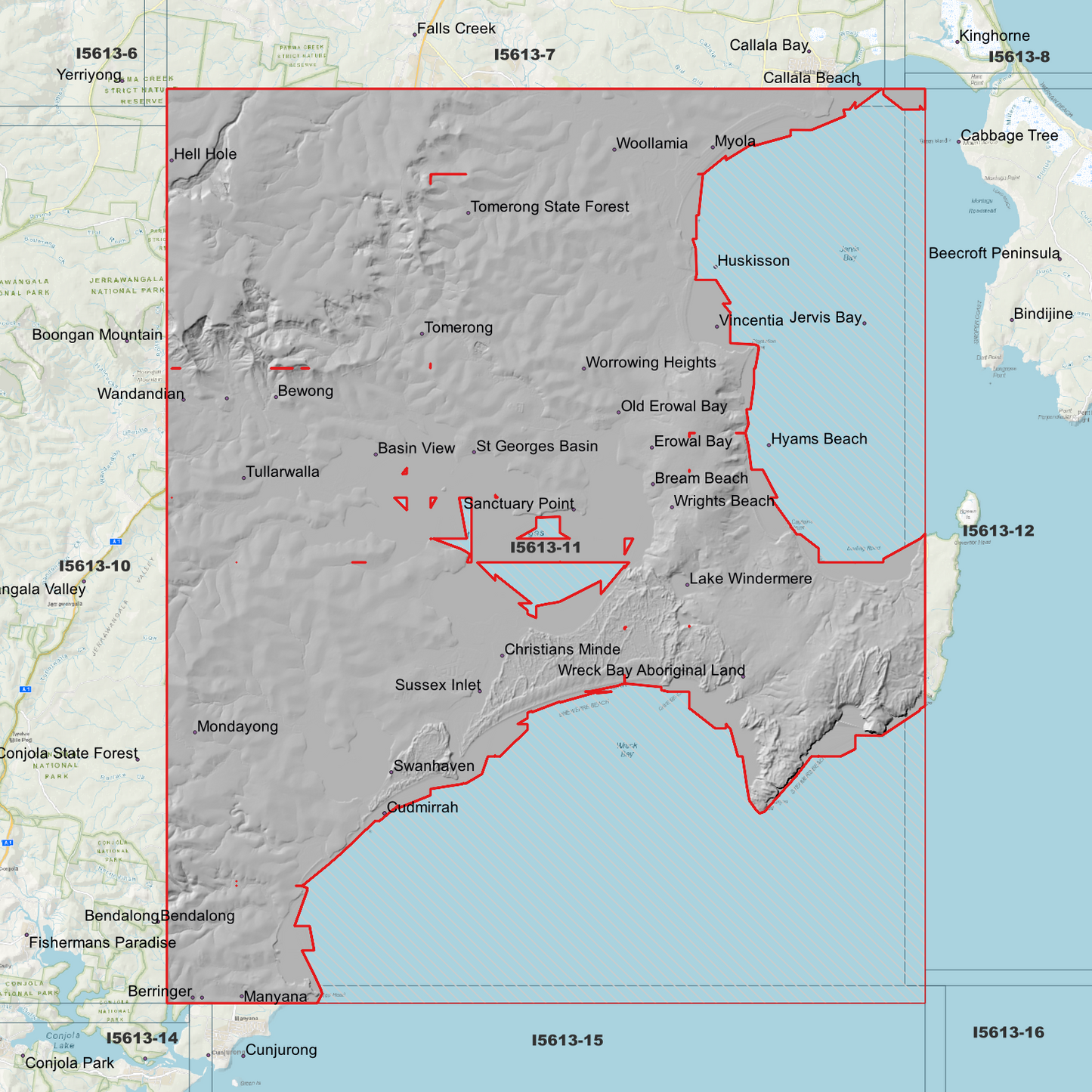 Huskisson 1m Digital Elevation Model (I5613-11)