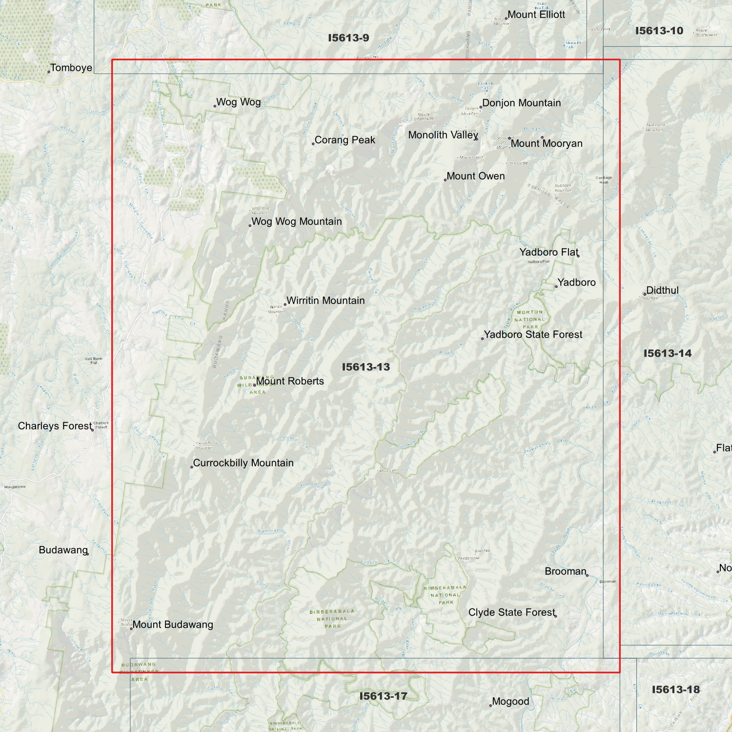 Yadboro 1m & 2m Digital Elevation Models (I5613-13)
