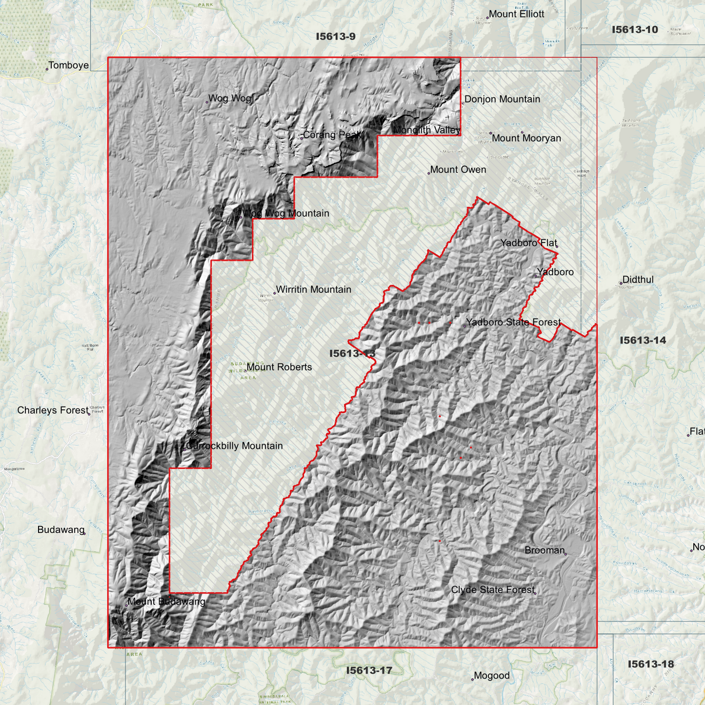 Yadboro 1m & 2m Digital Elevation Models (I5613-13)
