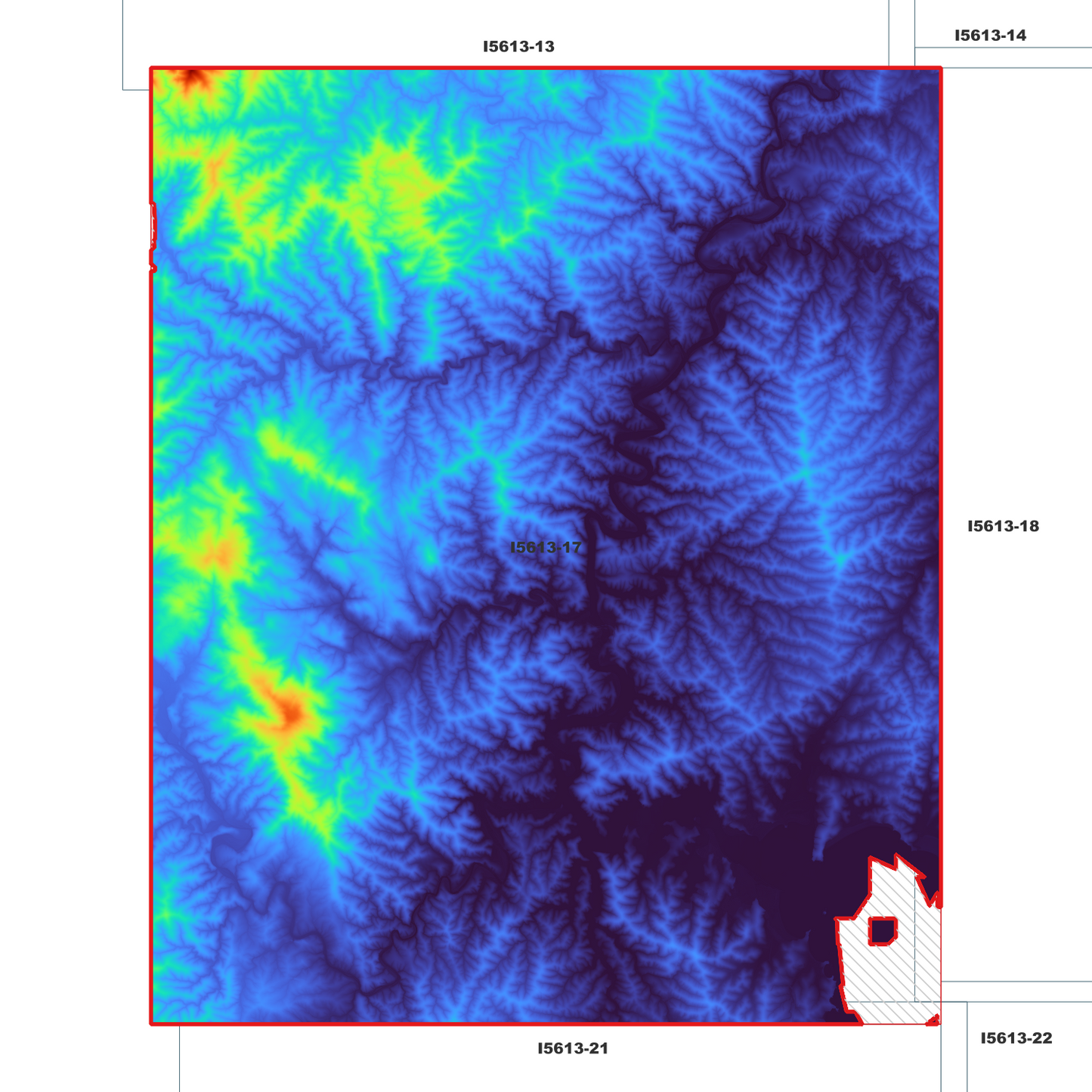 Nelligen 1m Digital Elevation Model (I5613-17)