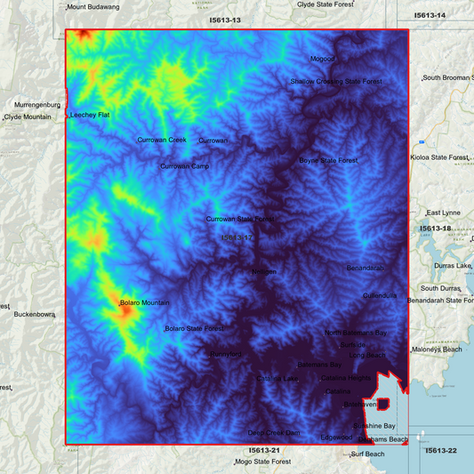 Nelligen 1m Digital Elevation Model (I5613-17)