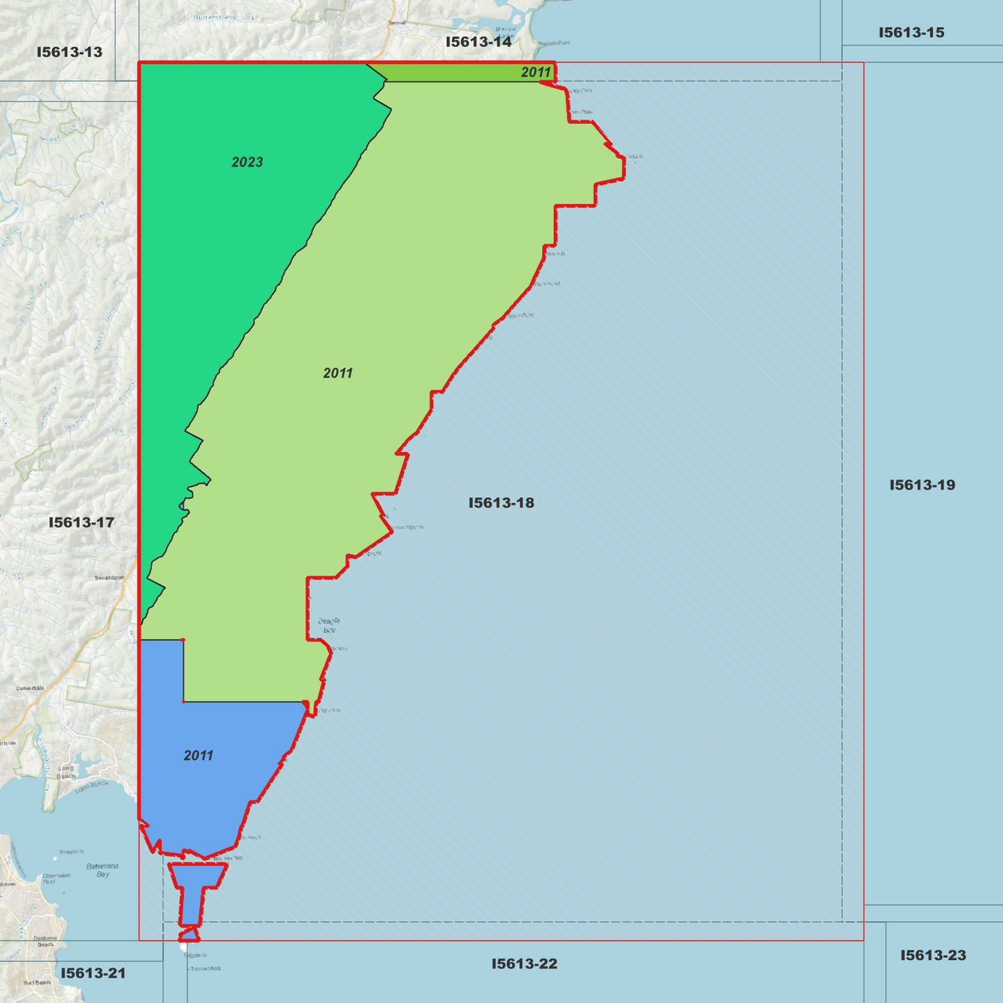 Kioloa 1m Digital Elevation Model (I5613-18)