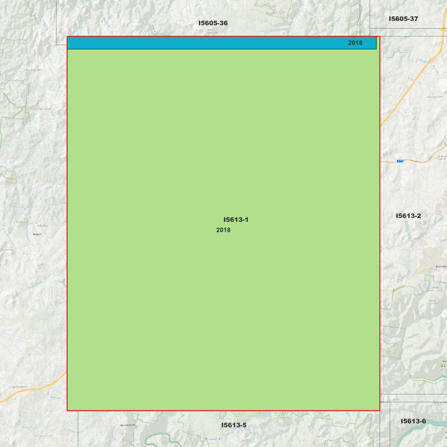 Canyonleigh 2m Digital Elevation Model (I5613-1)