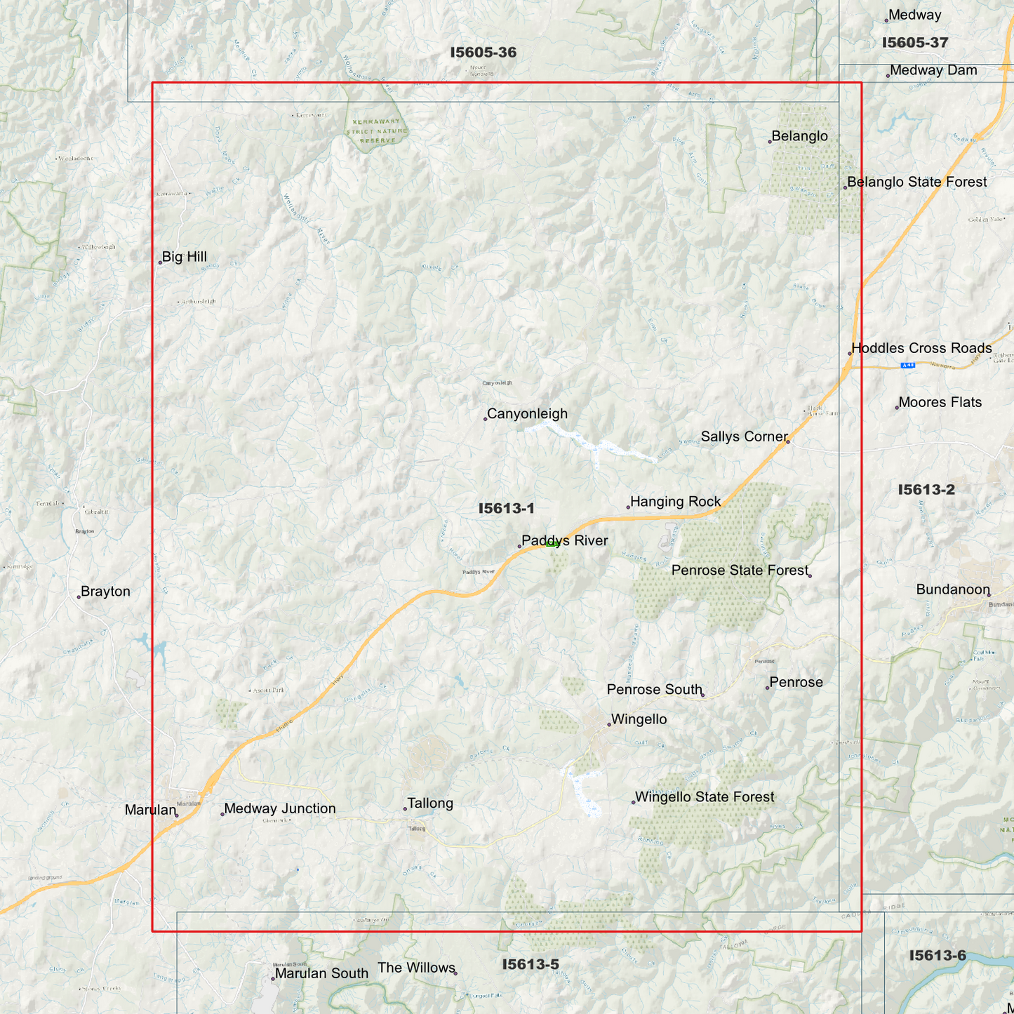 Canyonleigh 2m Digital Elevation Model (I5613-1)
