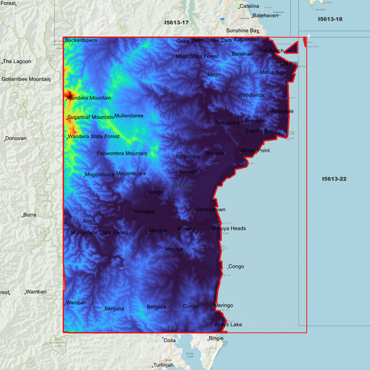 Moruya 1m Digital Elevation Model (I5613-21)