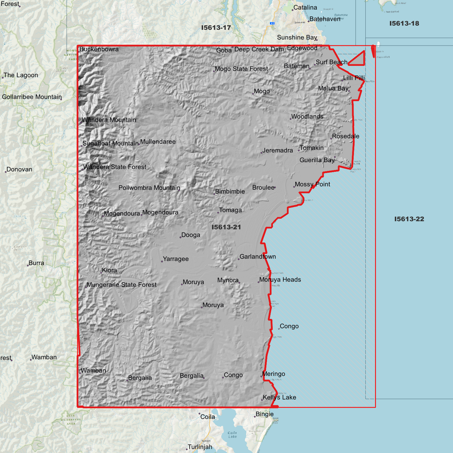 Moruya 1m Digital Elevation Model (I5613-21)
