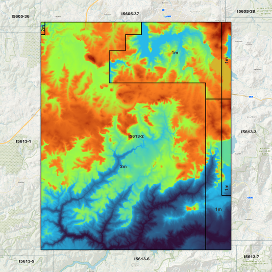 Bundanoon 1m & 2m Digital Elevation Models (I5613-2)