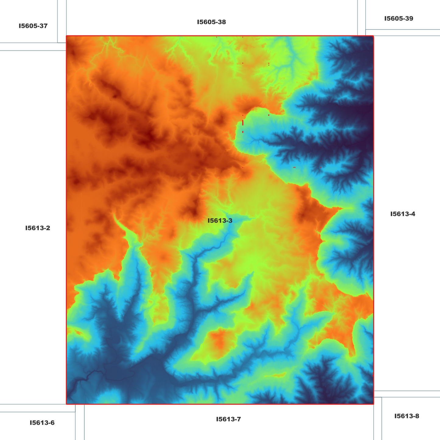 Burrawang 1m Digital Elevation Model (I5613-3)