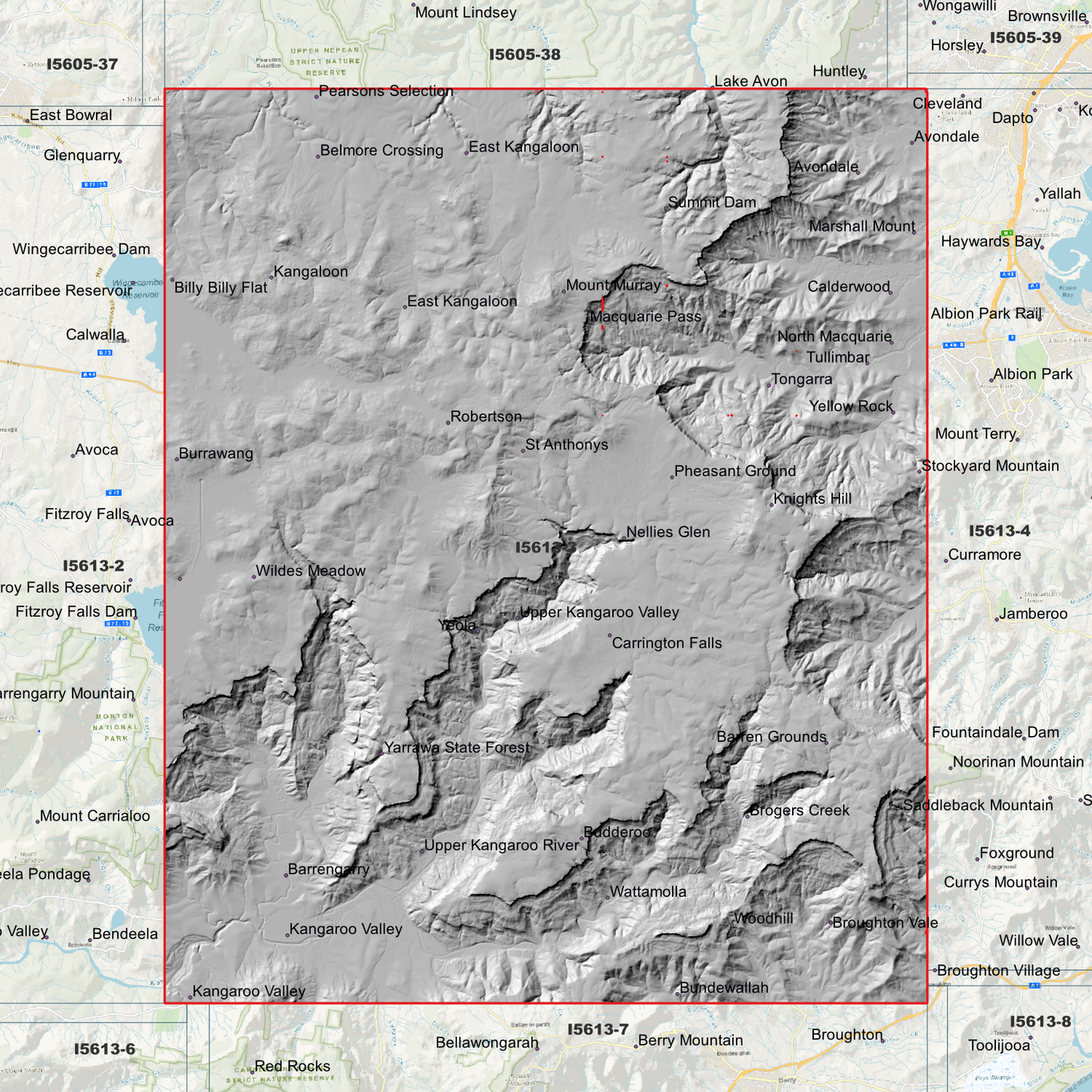 Burrawang 1m Digital Elevation Model (I5613-3)